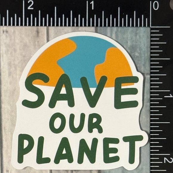 ๐10/$10๐ Protect The Earth Environment Green Reusable Waterproof Vinyl Sticker - Picture 1 of 1